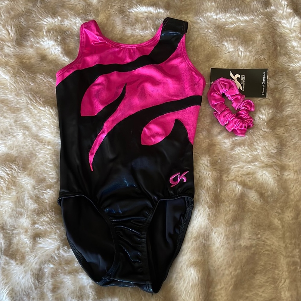 GK Pink and Black Kids Dance Costume